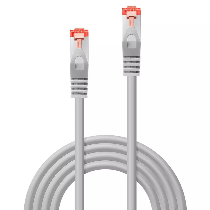 Lindy 47348 Cat6 S/FTP -kytkentäkaapeli, 10 m, harmaa