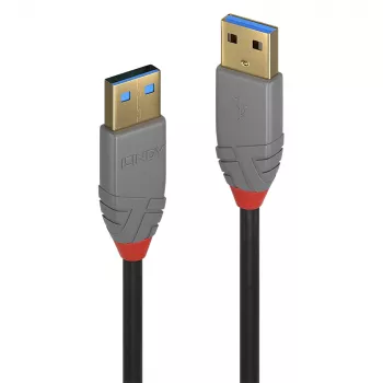 Lindy 0,5 m USB 3.2 Type-A-kaapeli, 5 Gbit/s, Anthra Line