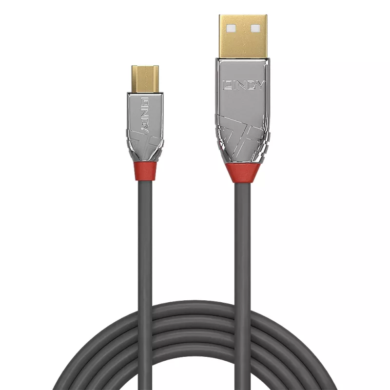 Lindy 2 m USB 2.0 Type-A–Micro-B-kaapeli, Cromo Line