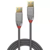 Lindy 36626 USB-kaapeli USB 3.2 Gen 1 (3.1 Gen 1) 1 m USB A harmaa