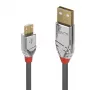 Lindy 5 m USB 2.0 Type-A–Micro-B-kaapeli, Cromo Line