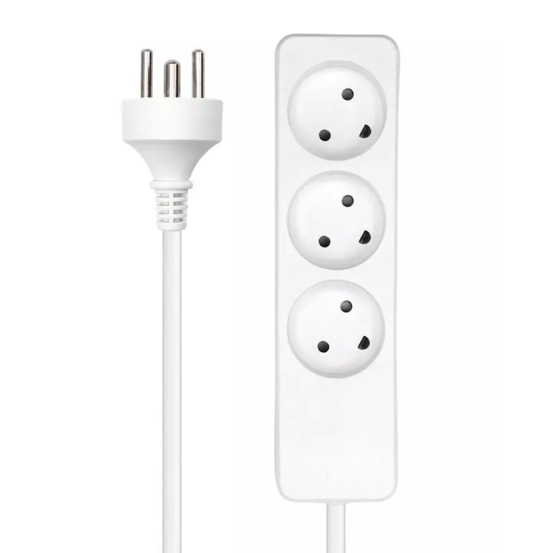 Microconnect MC-GRU0350DK jatkojohto 5 m 3 AC-pistorasiaa sisäkäyttöön valkoinen