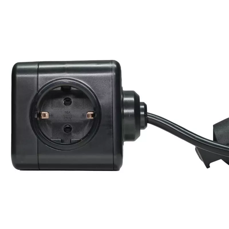 Microconnect GRUCUBE2USB-B3 jatkojohto 3 m 3 AC-pistorasiaa sisäkäyttöön musta