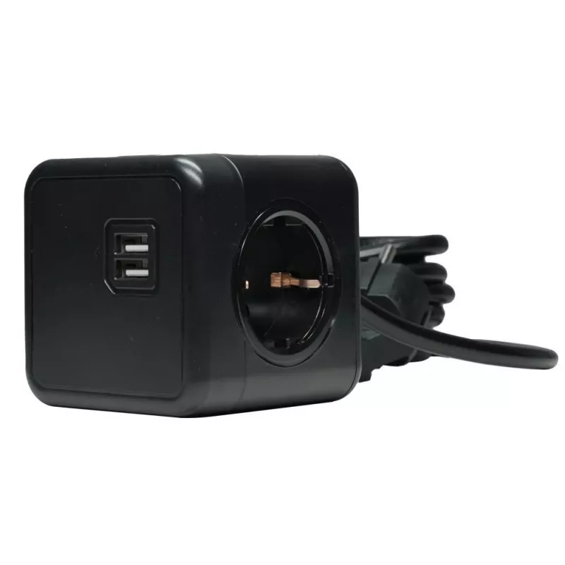 Microconnect GRUCUBE2USB-B3 jatkojohto 3 m 3 AC-pistorasiaa sisäkäyttöön musta