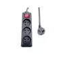 Microconnect MC-PSOO030150FRB jatkojohto 1,5 m 3 AC-lähtöä sisäkäyttöön musta
