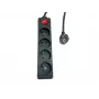 Jakorasia MicroConnect MC-PSOO040500FRB 4-osainen yksittäisillä on/off-kytkimillä