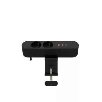 Pöytäjakorasia MicroConnect MC-MDPS-FR2-67W — 2 pistorasiaa, 67 W kokonaisteho