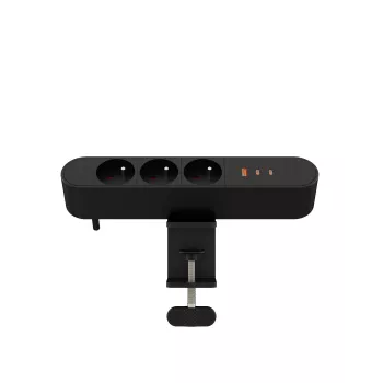 Monipistorasia työpöydälle MicroConnect MC-MDPS-FR3-67W — 3 pistorasiaa, 67 W kokonaisteho