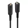 Lindy 70 m kuitu-hybridi-micro-HDMI-18G-kaapeli irrotettavilla HDMI- ja DVI-liittimillä