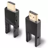 Lindy 70 m kuitu-hybridi-micro-HDMI-18G-kaapeli irrotettavilla HDMI- ja DVI-liittimillä