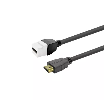 VivoLink HDMI-naaras-Keystone-moduuli PROKEYHDMIFM2W valkoinen — HDMI-naaras-Keystone-moduuli