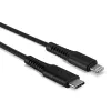 Lindy 1 m vahvistettu USB Type-C–Lightning-lataus- ja synkronointikaapeli
