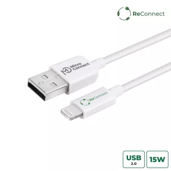 Microconnect ECO-LIGHTNING0.15 Lightning-kaapeli 0,15 m valkoinen