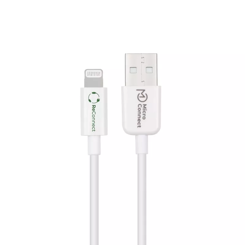 Lightning-kaapeli MicroConnect ECO-LIGHTNING1 1 m valkoinen USB-A