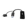 Lindy USB 3.2 Gen 1 Gigabit Ethernet -muunnin langallinen USB Ethernet 5000 Mbit/s musta
