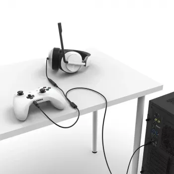Audiokaapeli NZXT ST-ACCC1-WW 2 m 2x3,5 mm TRRS musta