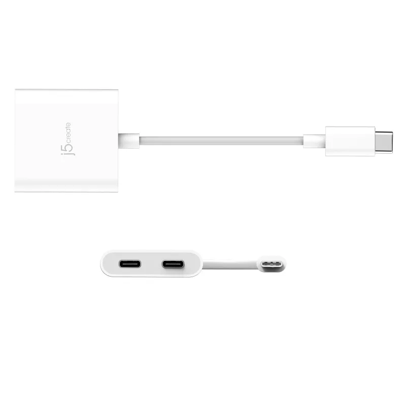 USB-C–dual-USB-C-sovitin j5create JCA164-N 3840x2160 240 Hz