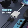 USB-C–dual-USB-C-sovitin j5create JCA164-N 3840x2160 240 Hz
