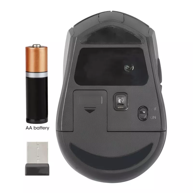 Manhattan MW6200 langaton hiiri, USB-A-nanovastaanotin, musta