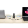 Manhattan 102667 4-porttinen GaN USB Power Delivery -latausasema, 240 W