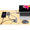 USB-C & USB-A combo-telakka/keskitin Manhattan 4 porttia 5 Gbps alumiini
