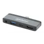 USB-C-matkatelakka Manhattan 190404 4 porttia HDMI USB-A USB-C 3,5 mm