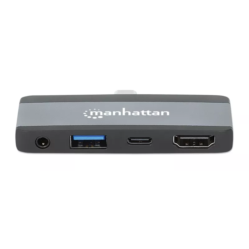 USB-C-matkatelakka Manhattan 190404 4 porttia HDMI USB-A USB-C 3,5 mm
