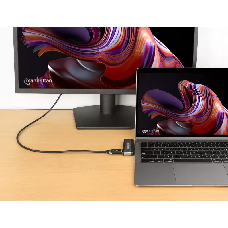 USB-C-matkatelakka Manhattan 190404 4 porttia HDMI USB-A USB-C 3,5 mm
