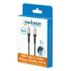 USB-C-uros USB-C-urokseen -kaapeli Manhattan 2 m USB4 Gen 3x2 8K 60Hz