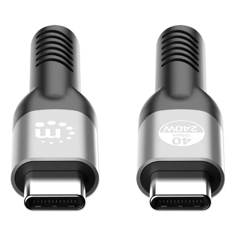 USB-C-uros USB-C-urokseen -kaapeli Manhattan 2 m USB4 Gen 3x2 8K 60Hz
