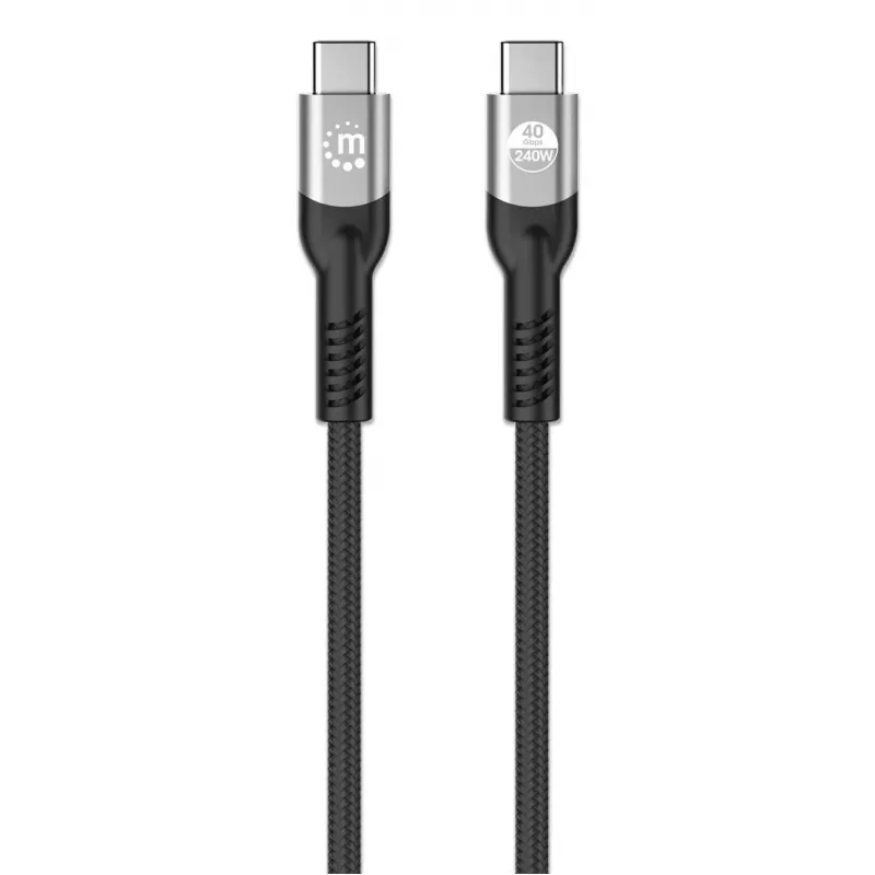 USB-C-uros USB-C-urokseen -kaapeli Manhattan 2 m USB4 Gen 3x2 8K 60Hz