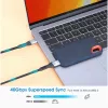USB-C-uros USB-C-urokseen -kaapeli Manhattan 2 m USB4 Gen 3x2 8K 60Hz
