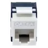 Equip 769227 Keystone-liitin Cat.6A, suojaamaton, työkaluton LSA, valkoinen, 8 kpl