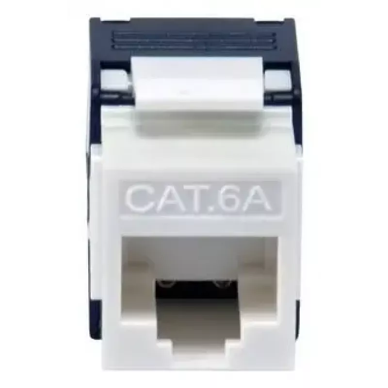 Equip 769227 Keystone-liitin Cat.6A, suojaamaton, työkaluton LSA, valkoinen, 8 kpl