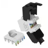 Equip 769227 Keystone-liitin Cat.6A, suojaamaton, työkaluton LSA, valkoinen, 8 kpl