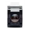 Equip 769227 Keystone-liitin Cat.6A, suojaamaton, työkaluton LSA, valkoinen, 8 kpl