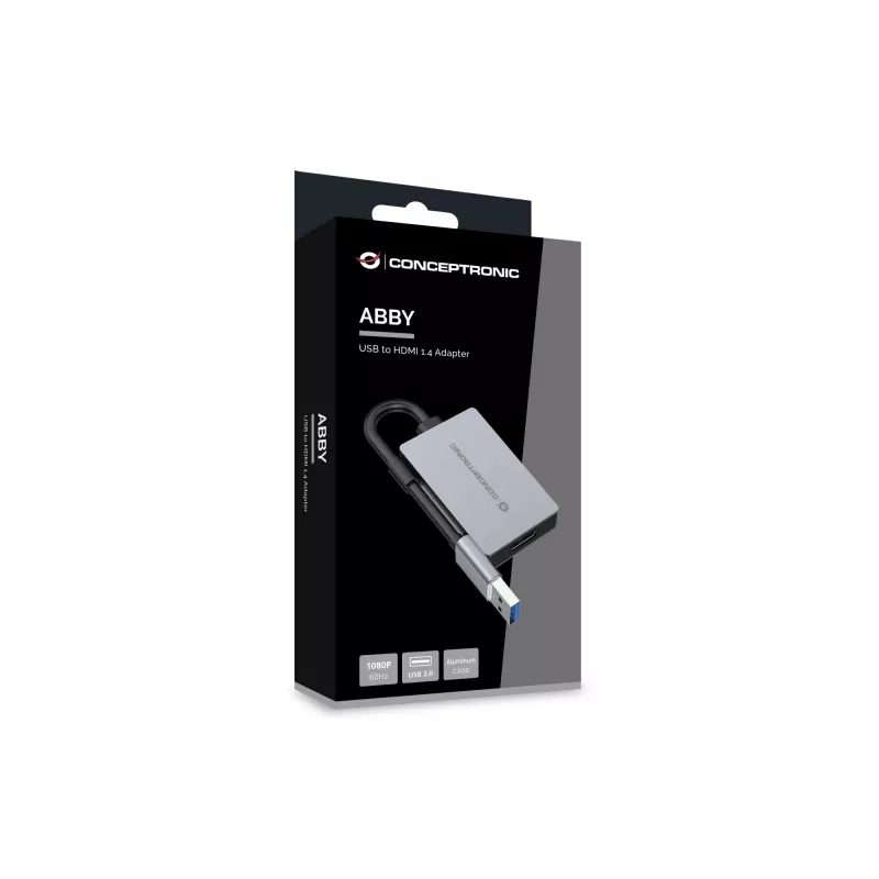 Conceptronic ABBY22G USB-HDMI 1.4 -adapteri, 1080P 60 Hz
