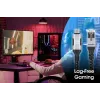 Manhattan USB-C Gigabit-verkko Ethernet RJ45 -kaapeli 2 m musta/hopea