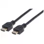 Manhattan HDMI 4K@60Hz -kaapeli Ethernetillä - CL3-sertifioitu, 1 m, sopii seinänsisäiseen asennukseen, kaikkiin 4K- ja 1080p/HD-sovelluksiin – päivitä nyt tai pidä valmiina tarpeen varalle, uros-uros, musta, Ultra HD 4k x 2k, elinikäinen takuu, Premium High Speed