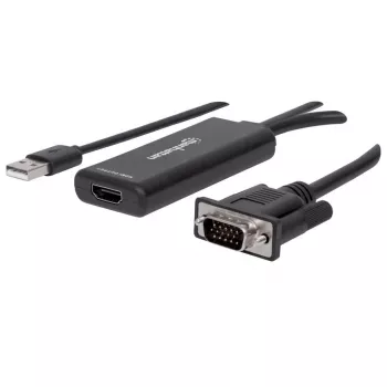 VGA- ja USB-A-HDMI-muunnin Manhattan 152426