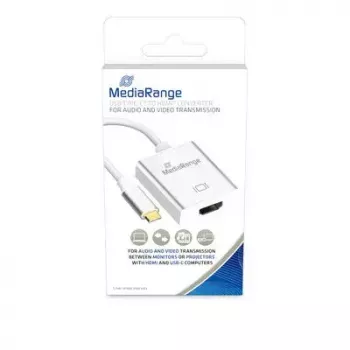 USB-näytönohjainadapteri MediaRange MRCS194 4096 x 3112 pikseliä hopea