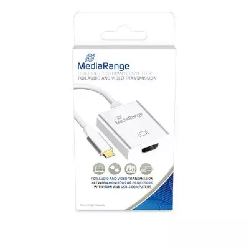 USB-näytönohjainadapteri MediaRange MRCS194 4096 x 3112 pikseliä hopea