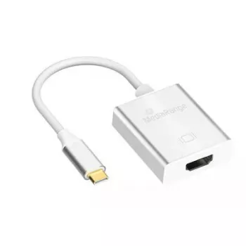 USB-näytönohjainadapteri MediaRange MRCS194 4096 x 3112 pikseliä hopea