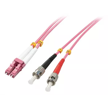 Lindy 46352 InfiniBand-kuitukaapeli 3 m LC ST pinkki