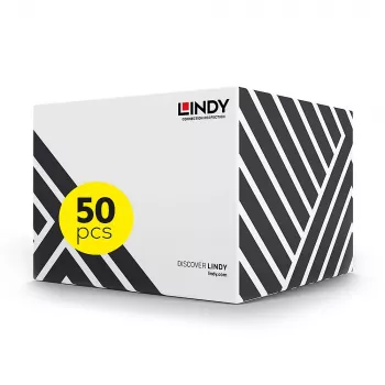 Lindy 48407 Cat5e U/UTP -patch-kaapeli, 2 m, harmaa, 50 kpl:n pakkaus