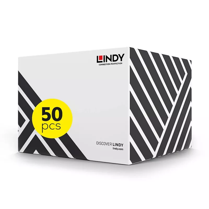 Lindy 48407 Cat5e U/UTP -patch-kaapeli, 2 m, harmaa, 50 kpl:n pakkaus