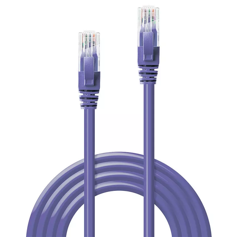 Verkkokaapeli Lindy 2m CAT6 RJ-45 U/UTP violetti