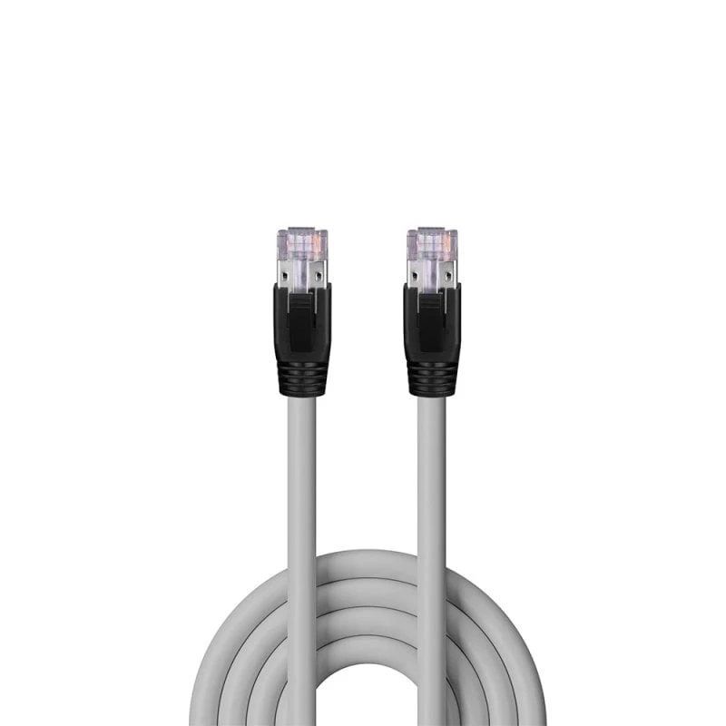 Verkkokaapeli Lindy Cat.6A U/FTP LSZH Solid Core, 90 m, harmaa, RJ-45–RJ-45