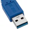 Techly jatkokaapeli USB 3.0, A-uros / A-naaras, 1 m, sininen ICOC U3-AA-10-EX