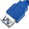 Techly jatkokaapeli USB 3.0, A-uros / A-naaras, 1 m, sininen ICOC U3-AA-10-EX